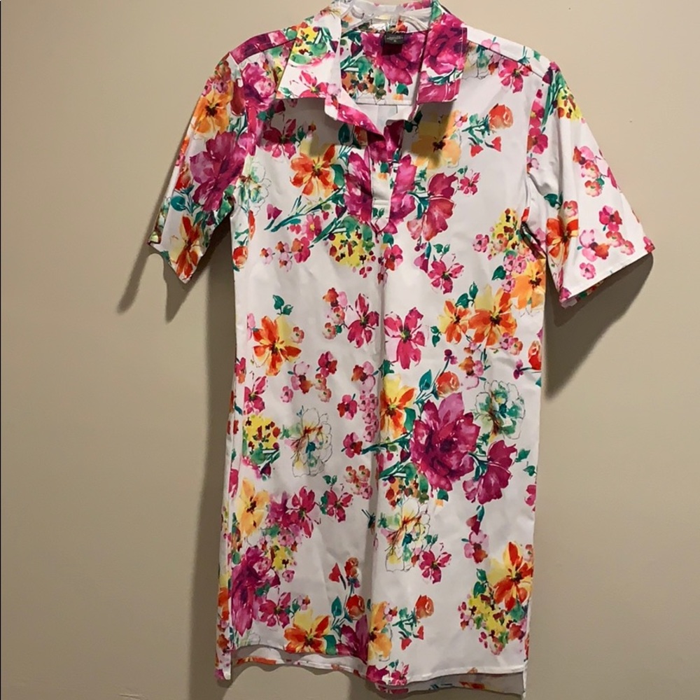 (Pre-Loved) Colorful Floral Print Dress!